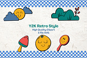 Y2K Retro Style Clipart Illustration, an Object Illustration by One Four Creativa (Thumbnail 1 of 2)