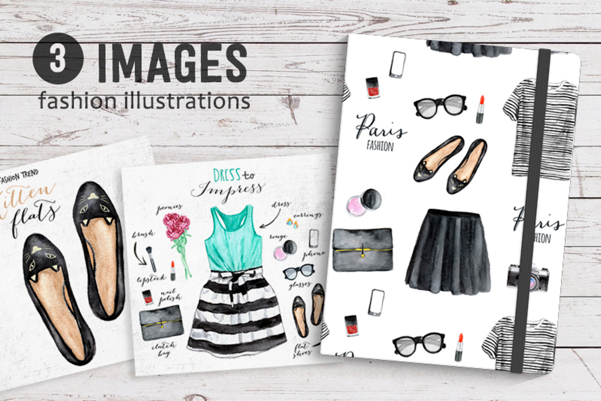 Set of fashion illustrations, an Illustration by SoNice (Photo 1 of 5)