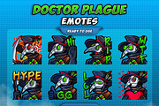 Plague Doctor Twitch Emotes, an Illustration by FNR Graphics (Thumbnail 1 of 5)
