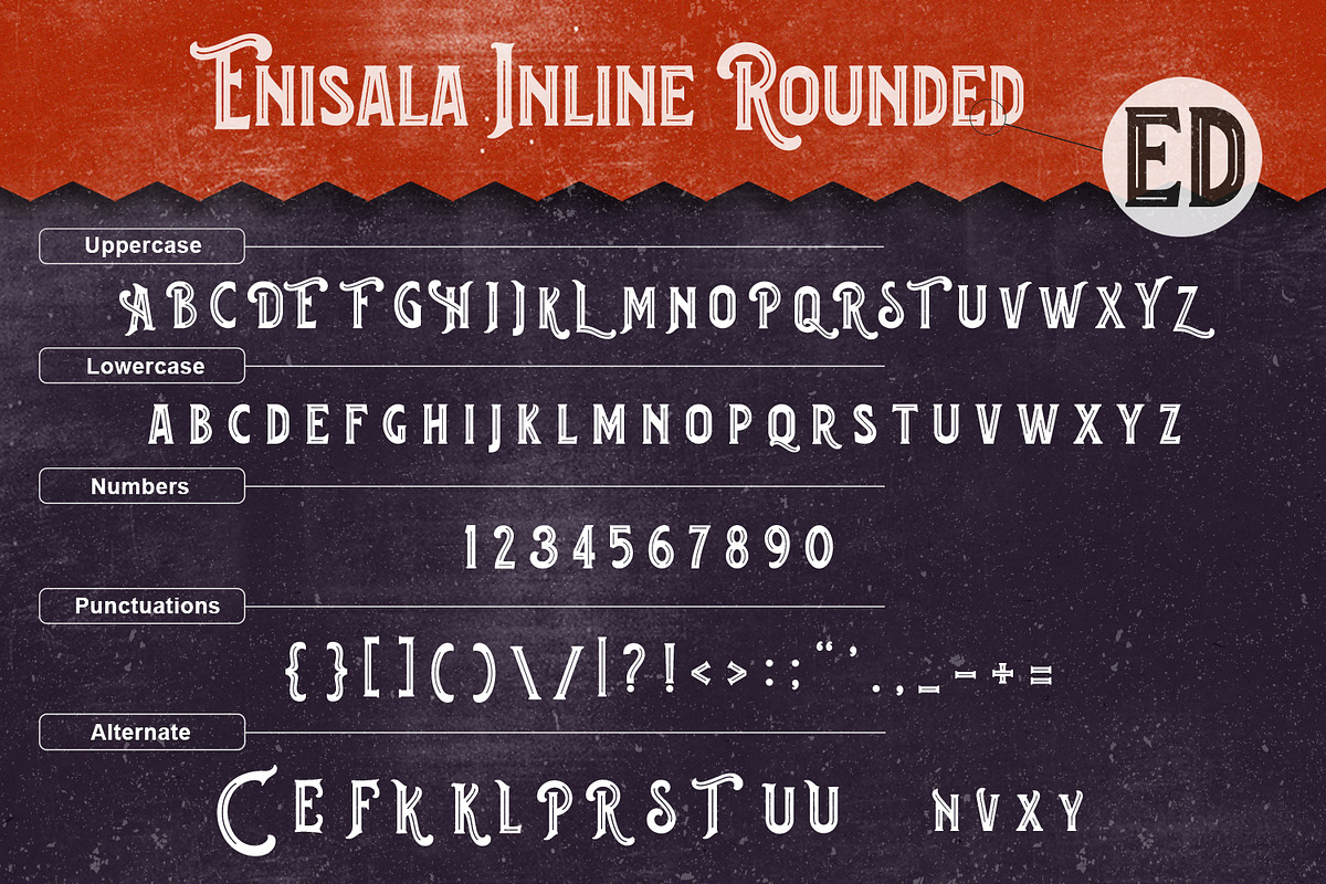 Enisala Font Family preview 6