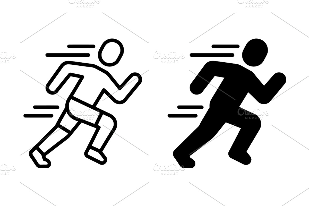 Running Athlete Vector Design, a Solid Icon by Artonix (Photo 2 of 2)