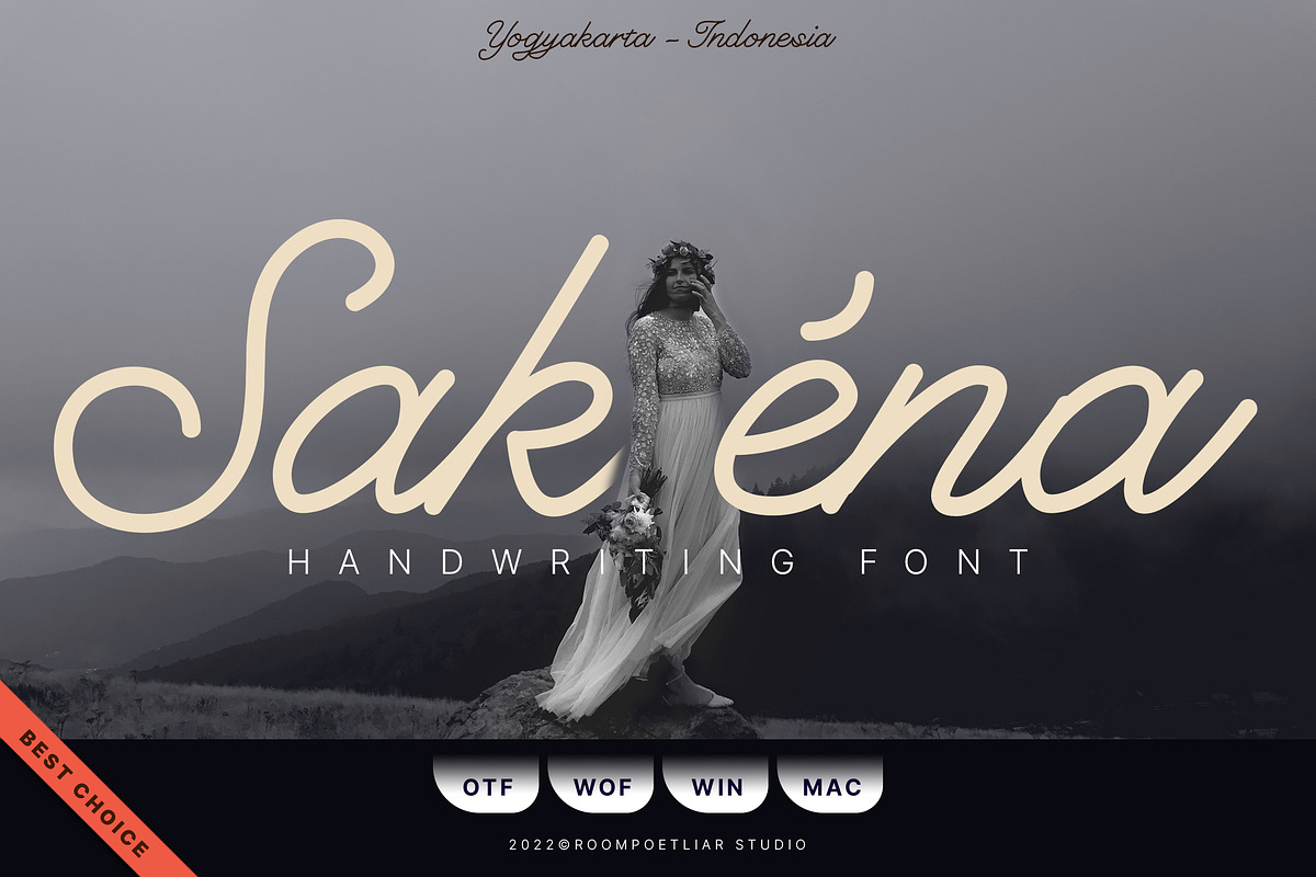 Sakéna Handwriting Font, a Script Font by RMPL.std (Photo 1 of 5)