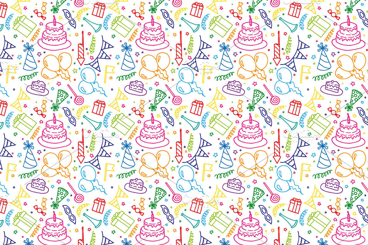 Birthday Party - Pattern $5, a Pattern Graphic by Franco Fuentes (Photo 2 of 4)
