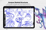 150 Dragon Procreate Stamp Brushes, a Brush Add-On by Selentaori Studio (Thumbnail 5 of 11)