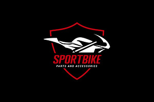 Sportbike logo illustration, a Branding & Logo Template by Dyn Studio