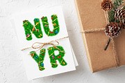 Christmas Fir Tree Vector Alphabet, an Object Graphic by Chuhastock (Thumbnail 3 of 12)