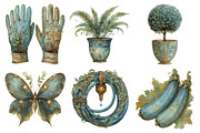 Green Garden Clipart, an Illustration by Daily.Designs (Thumbnail 2 of 5)