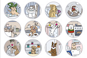 Christmas calendar: 24 cute dogs, a Poster Template by One_minute_sketch (Thumbnail 3 of 4)