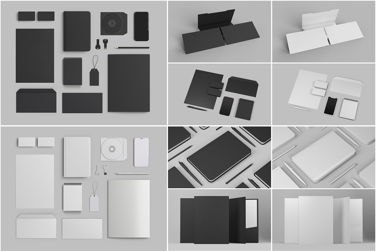 Stationery Branding Mockup Set, a Product Mockup by Seven Lights (Photo 2 of 9)