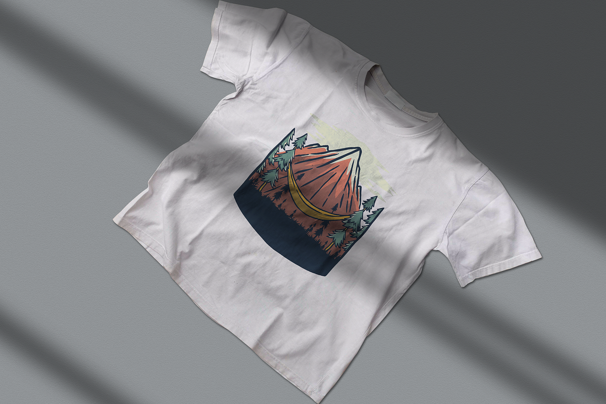 Mountain hammock with forest view, an Object Illustration by nomlimo.com (Photo 2 of 2)