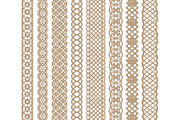 Champagne Vector Lace Borders, an Illustration by Amanda Ilkov (Thumbnail 2 of 5)