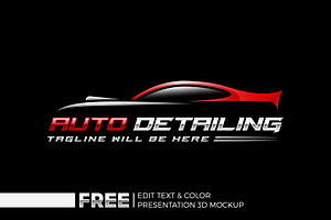 Auto Detailing Logo, Automotive Logo