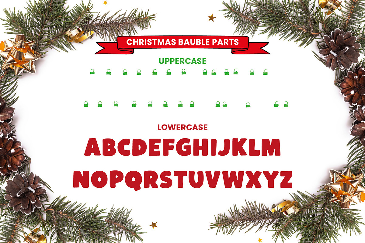 CHRISTMAS BAUBLE | a Festive Font, a Font by Little Type Factory (Photo 5 of 10)