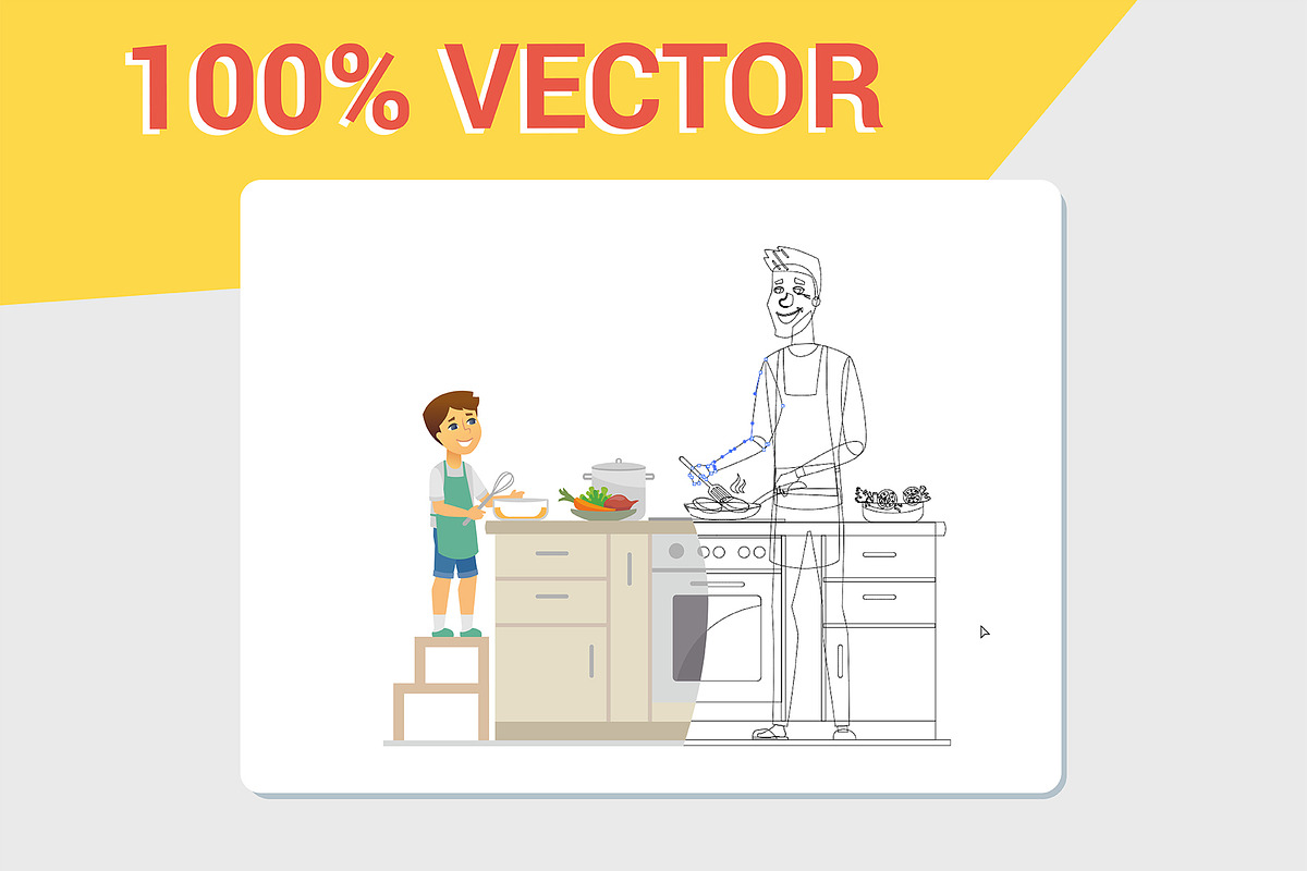 Father & Son, 12 illustrations, an Education Illustration by Boyko Pictures (Photo 3 of 8)