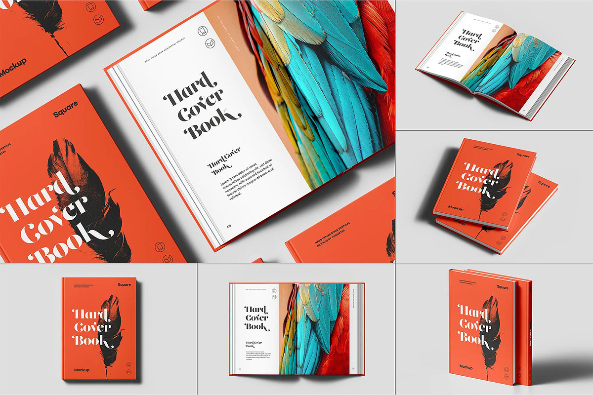 Hard Cover Vertical Book Mock-up, an Advertising Mockup by zippypixelstudio (Photo 1 of 14)