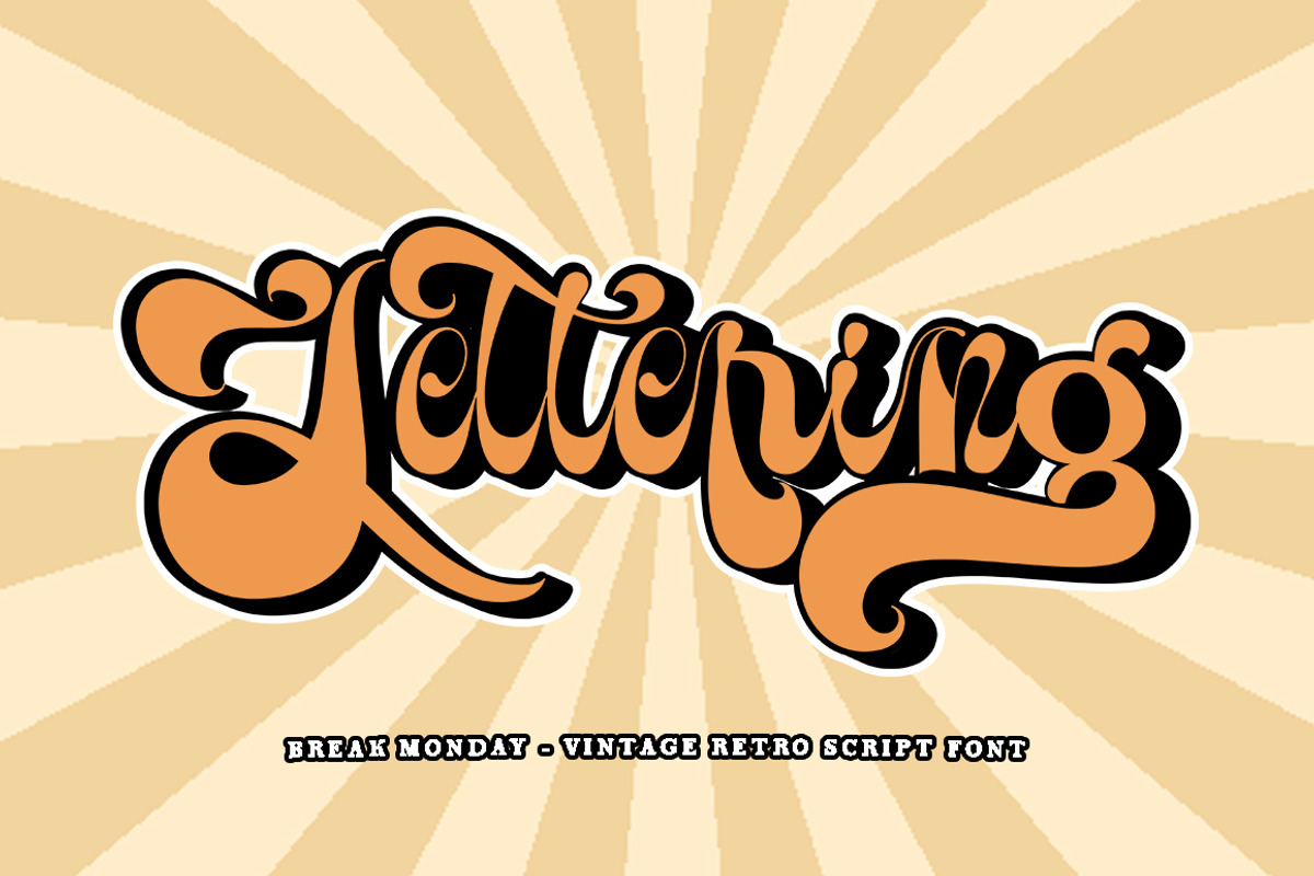 Break Monday, a Script Font by TM Type (Photo 6 of 10)