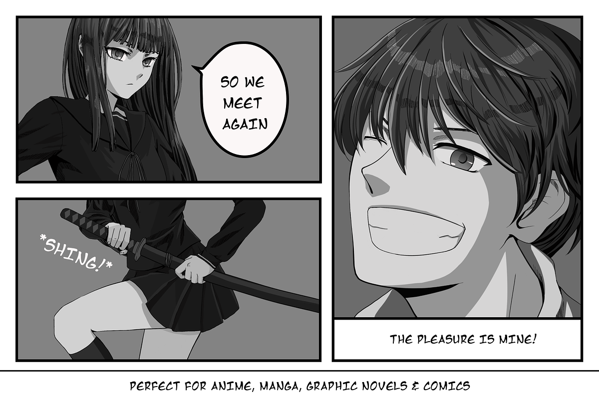 Manga Procreate Brushes & Anime Pens, a Brush Add-On by Delightful Design (Photo 2 of 5)