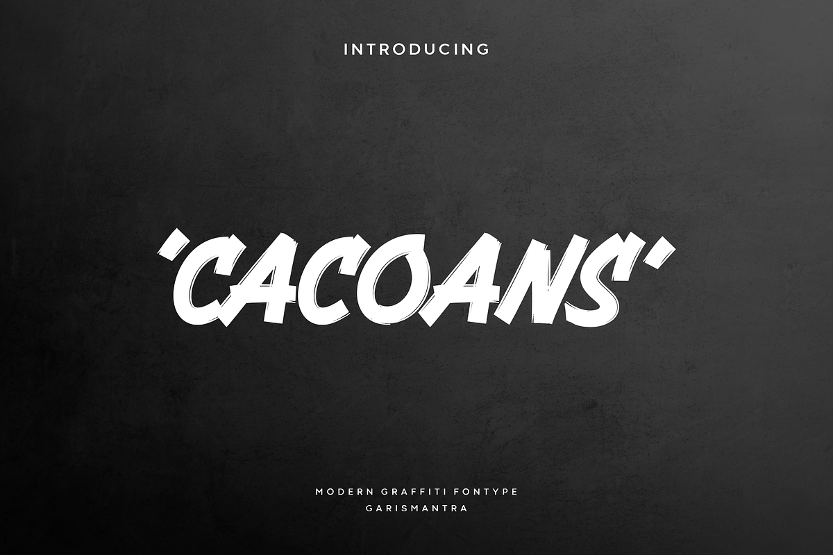 Cacoans, a Script Font by garismantra (Photo 1 of 4)