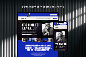 Masculine Coach Squarespace Template