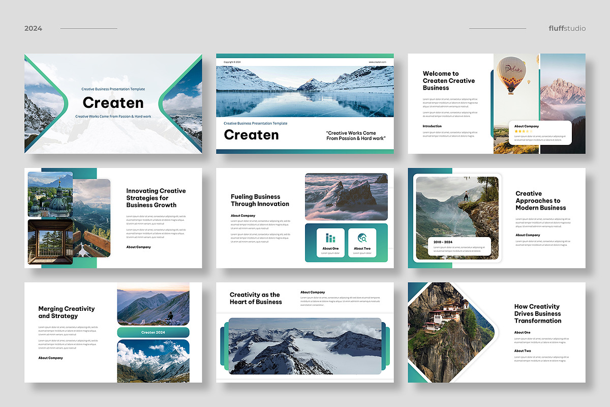 Creative Business Keynote Template, a Design Template by fluffstudio (Photo 2 of 6)