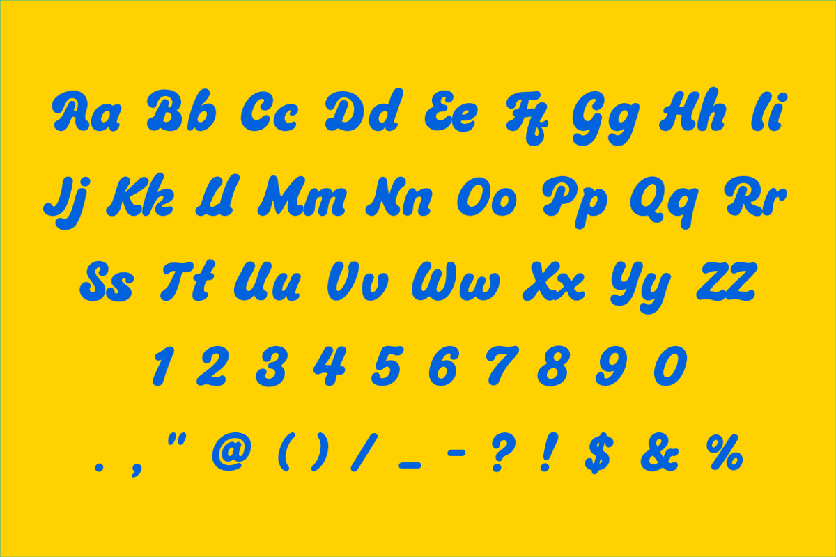 Hariku Food Playful Font, a Script Font by Serbaneka Studio (Photo 6 of 6)