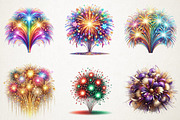 Colorful Fireworks Festival New Year, an Illustration by RobertsArt (Thumbnail 5 of 5)