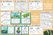 Dinosaur coloring games for kids, an Education Illustration by Lexi Claus (Thumbnail 8 of 17)