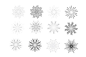 Firework Set 4 Procreate Brush Stamp