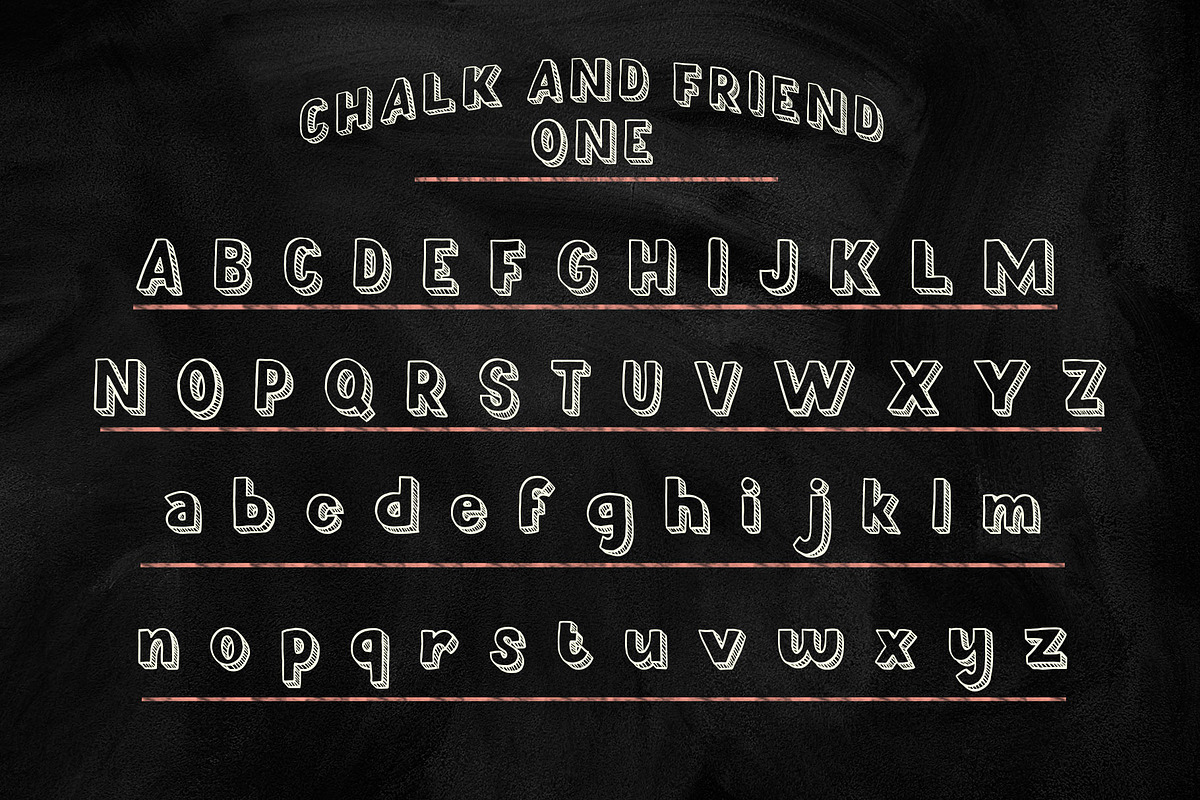 Chalk and Friend, a Font by alit design (Photo 15 of 18)