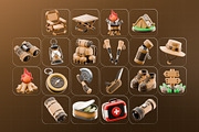 Camping Supplies 3D Icon Pack, an Object 3D Model by Haps Space (Thumbnail 4 of 4)