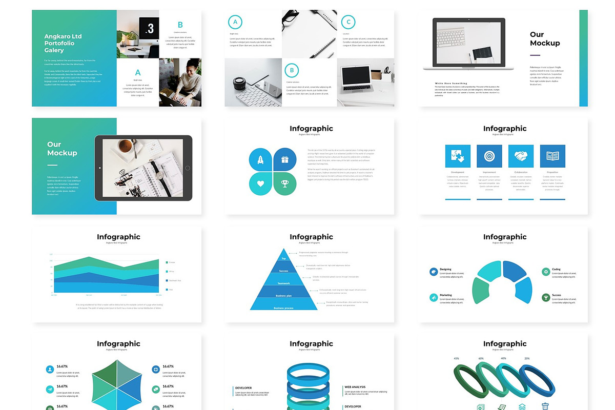 Angkaro - Google Slides Template, a Presentation Template by AQR Studio