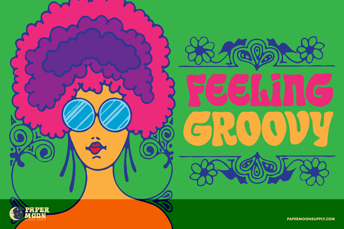 Eckmann & Eckmore Psychedelic Fonts, a Font by Paper Moon Graphic Supply (Photo 12 of 22)