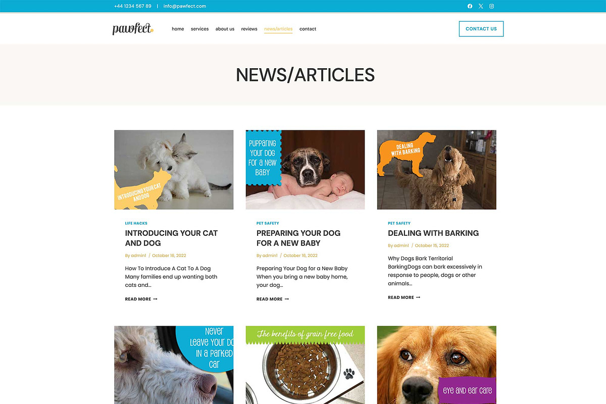 Pawfect - Wordpress Kadence Theme, a WordPress Template by StylishDesignMe (Photo 5 of 7)