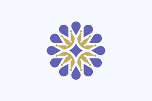 modern sunflower crown star logo, a Branding & Logo Template by Rasagama Studio