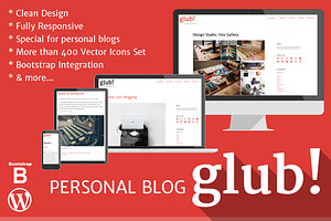 Glub! Personal Blog WordPress Theme