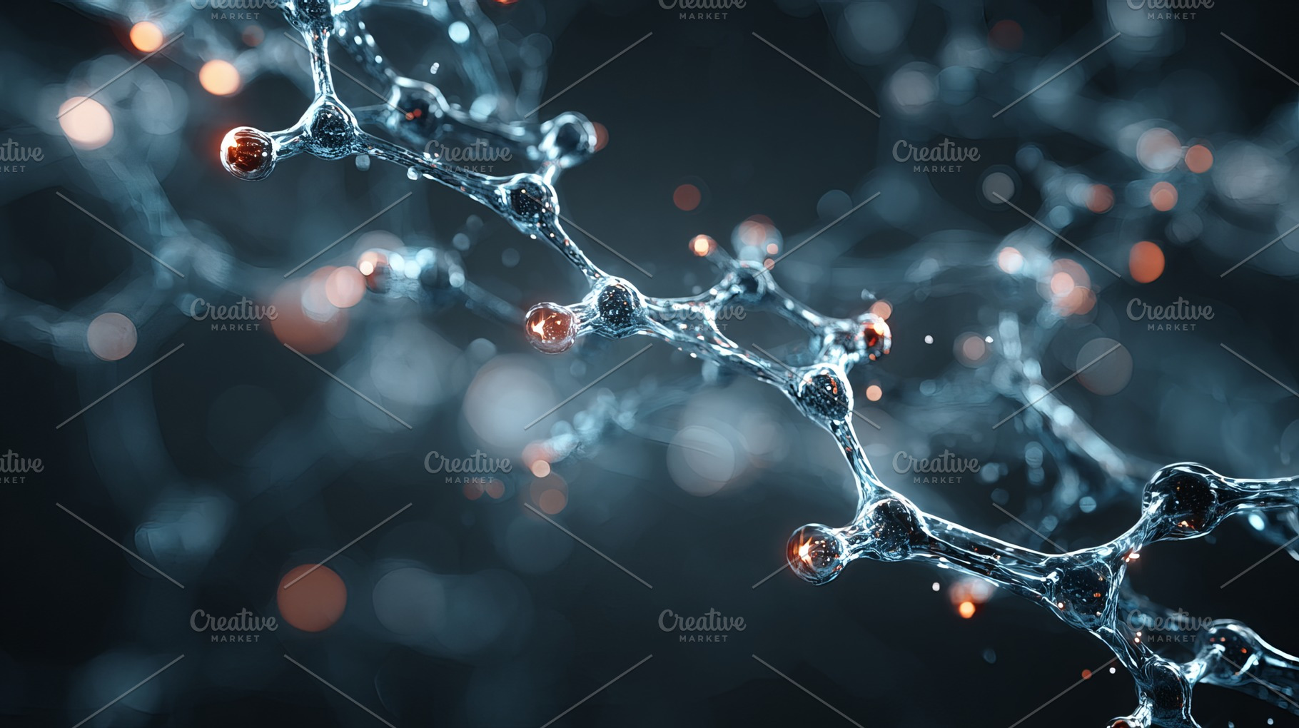 Molecular Network Background, a Photo by Design Store