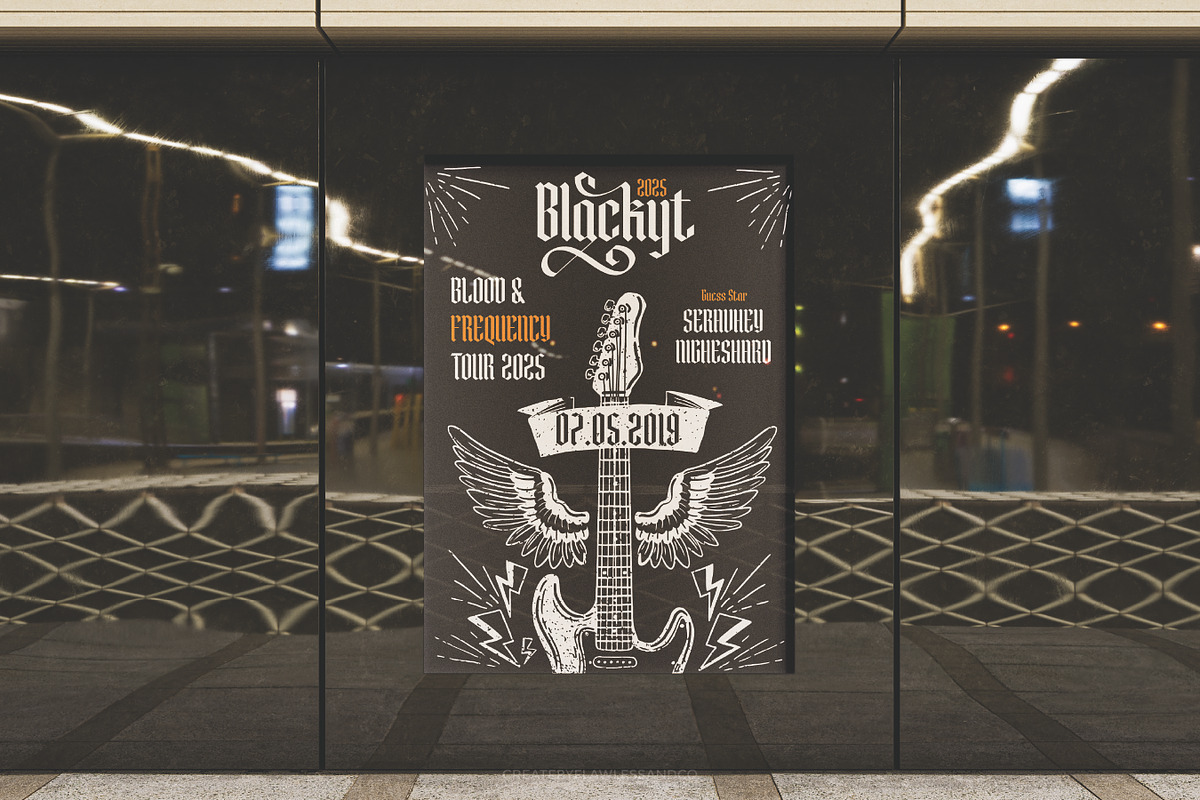 Roslenk - Blalckletter Font, a Blackletter Font by Flawless And Co (Photo 3 of 10)