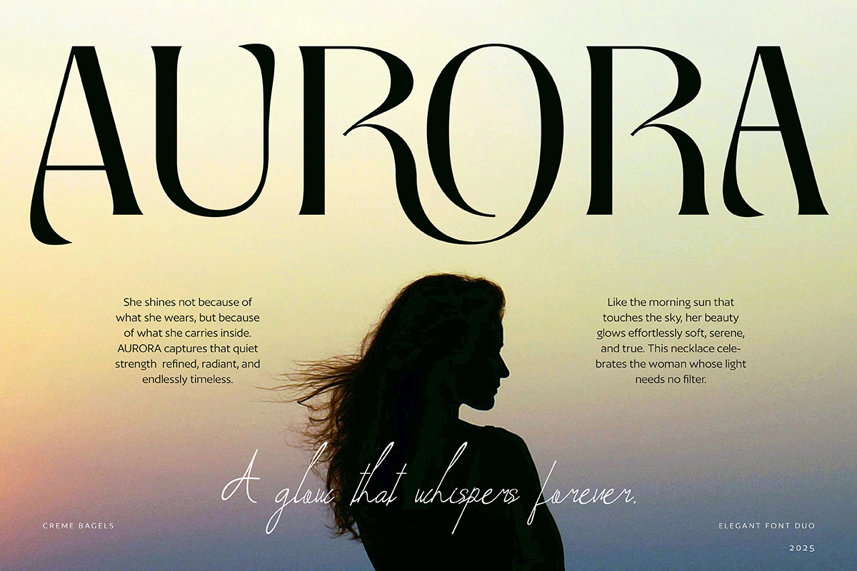 Creme Bagels | Font Duo, a Serif Font by ClevUs (Photo 3 of 13)