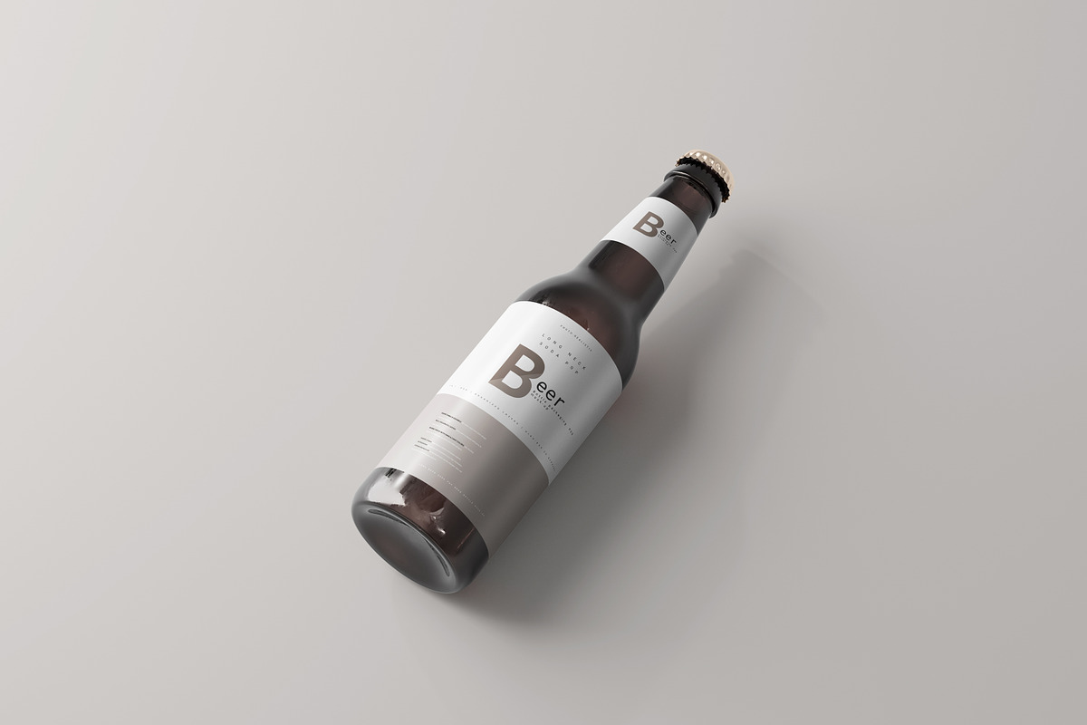 Beer Bottle Mockup, a Packaging Mockup by pmvch (Photo 6 of 10)