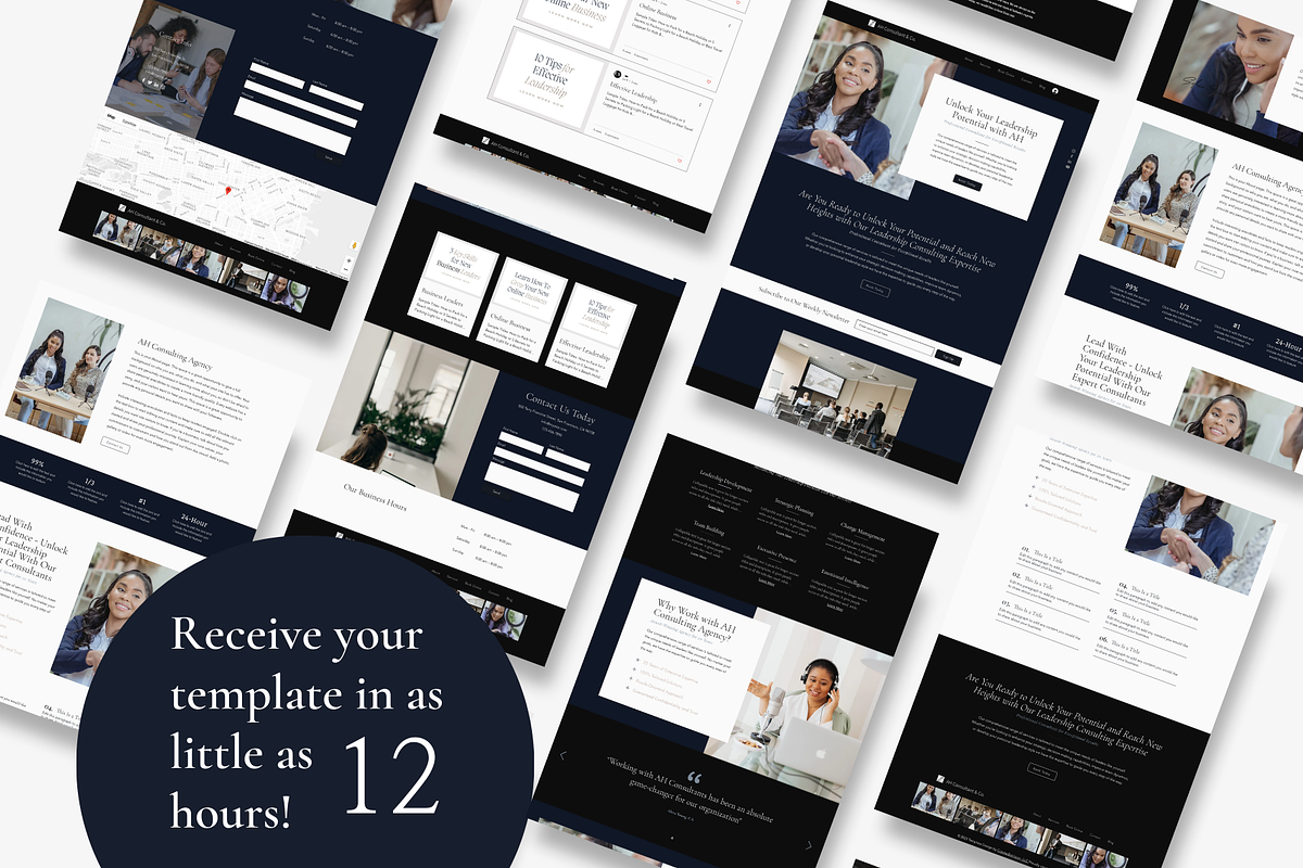 WIX Website Template for Consultants, a Wix Template by CreatedbyVision LLC (Photo 2 of 10)