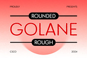 Golane Rounded Rough, a Sans Serif Font by Craft Supply Co. (Thumbnail 1 of 8)