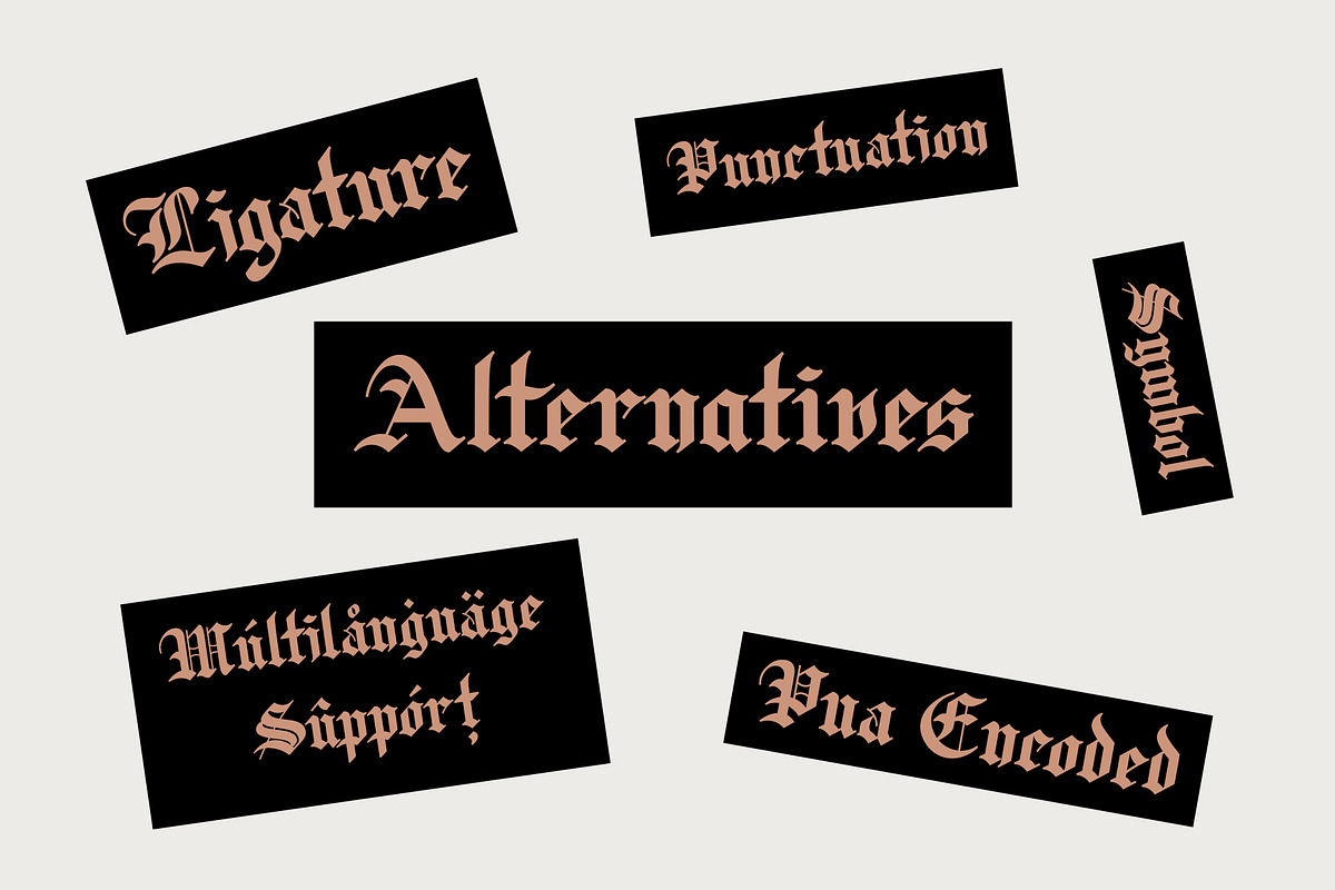 Fullerton Next, a Blackletter Font by Emyself Design (Photo 7 of 11)