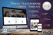 Focus - Finance Consulting HTML, a HTML Template by Themeplaza (Thumbnail 1 of 7)