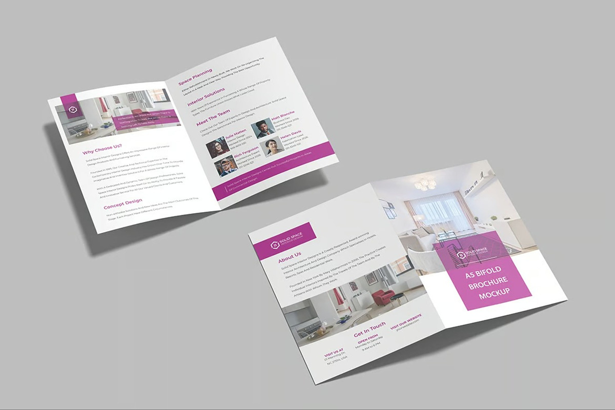 A5 Bifold Brochure Mockup, an Advertising Mockup by Hubzway (Photo 7 of 7)