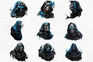 Halloween The Grim Reaper Cliparts