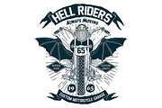 6 Vintage Motorcycles Badges, a Branding & Logo Template by PaperBat (Thumbnail 3 of 5)