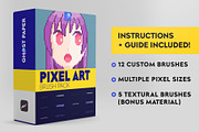 Pixel Art Brush Pack for Procreate, a Brush Add-On by Ghost Paper (Thumbnail 1 of 6)