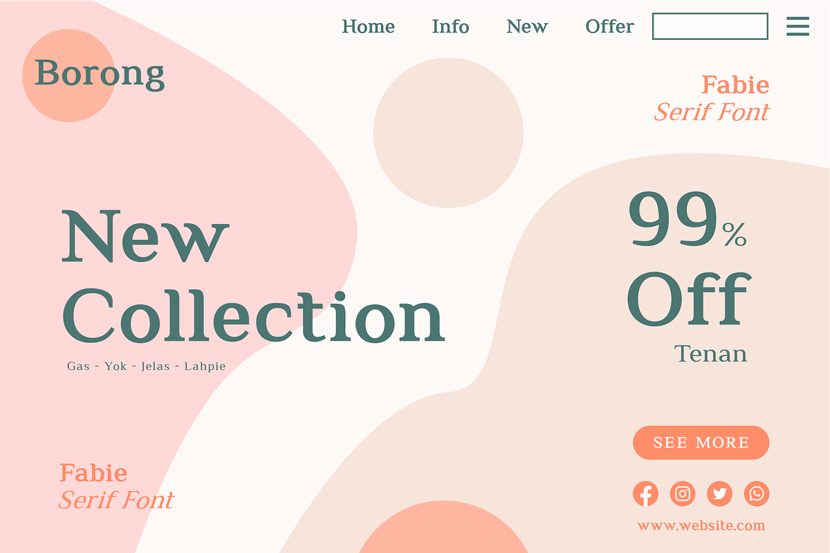 Fabie Serif Font, a Serif Font by Kreabie (Photo 2 of 5)