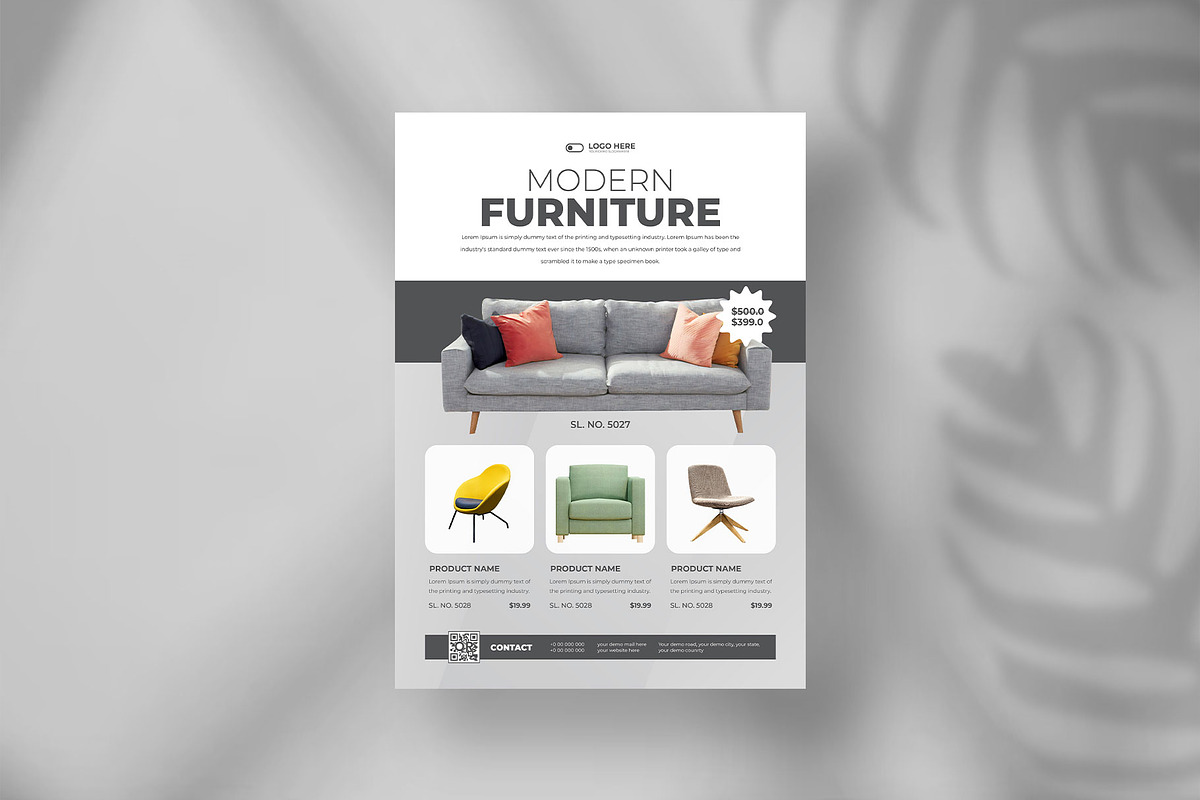 Furniture sale flyer design, a Flyer Template by Tanmoy Topu (Photo 5 of 11)