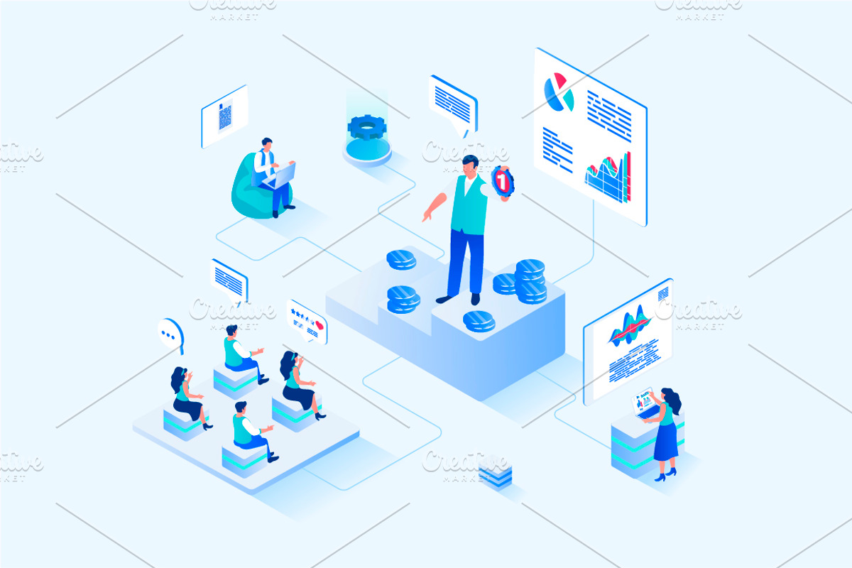 Isometric Web Illustrations, a Templates & Theme by alexdndz (Photo 9 of 31)